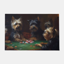 Affenpinscher Hundar Poker Art