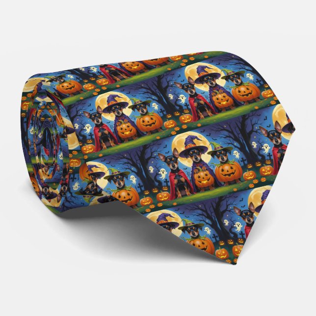 Affenpinscher Hundar Pumpa Halloween Roligt Slips (Rullad)