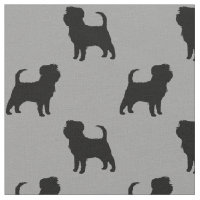 Affenpinscher Hundras Silhuetter Mönstrad