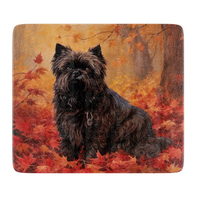 Affenpinscher i Höst löv Fall Inspired (Framsidan)