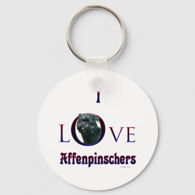 Affenpinscher I Kärlek Nyckelring (Framsida)