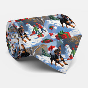 Affenpinscher jul Festive Snö Scene Slips