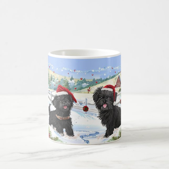 Affenpinscher-jul Kaffemugg (Center)