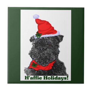 Affenpinscher-jul Kakelplatta
