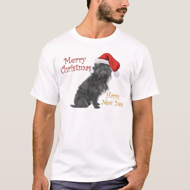 Affenpinscher jul t-shirt (Framsida)