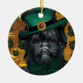 Affenpinscher Julgransprydnad Keramik