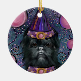 Affenpinscher Julgransprydnad Keramik