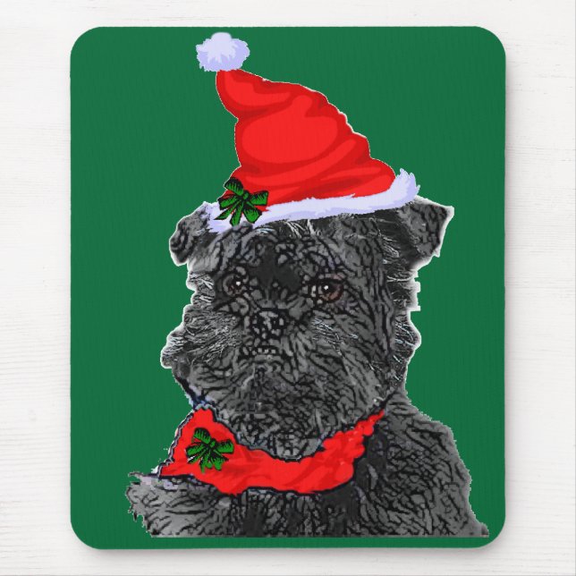 Affenpinscher julklappar musmatta (Framsidan)