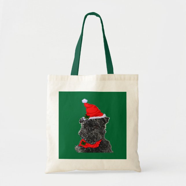 Affenpinscher julklappar tygkasse (Framsidan)