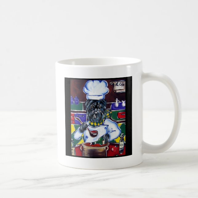 Affenpinscher-kock Kaffemugg (Höger)