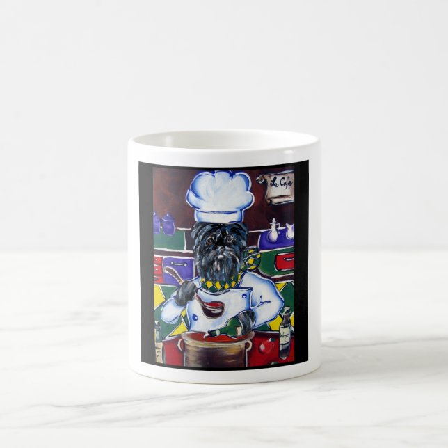 Affenpinscher-kock Kaffemugg (Center)