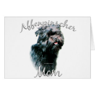Affenpinscher Mamma 2 Hälsningskort