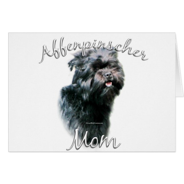 Affenpinscher Mamma 2 Hälsningskort (Framsidan Horizontal)