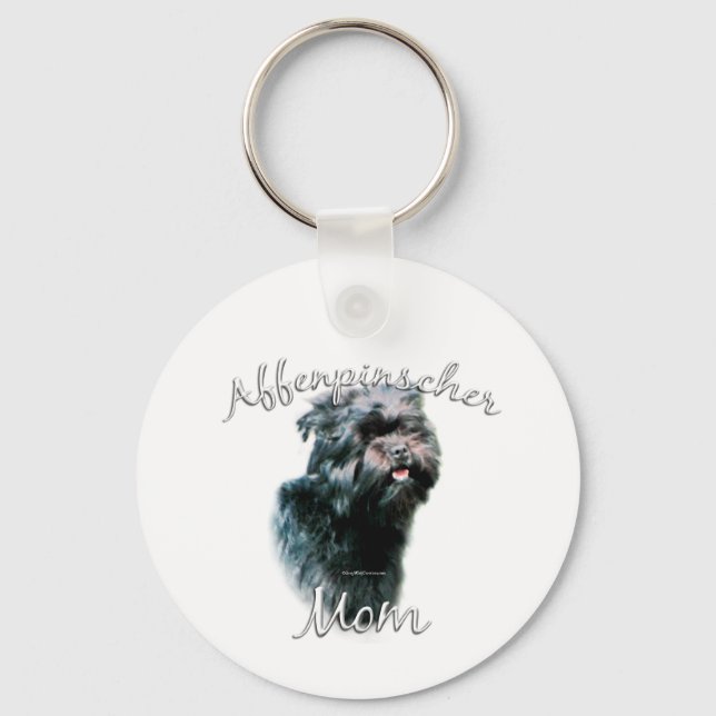 Affenpinscher Mamma 2 Nyckelring (Framsida)