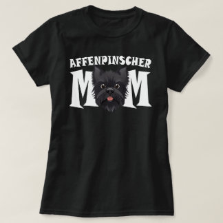 Affenpinscher Mamma Cute Affen Mors dag Puppy Hund T Shirt
