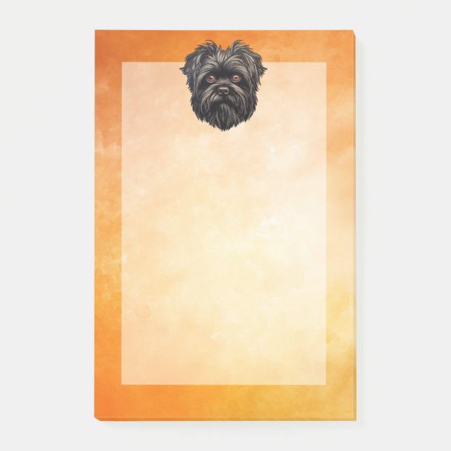 Affenpinscher Monkey Dog Affens Terrier Post-it Block (Framsida)