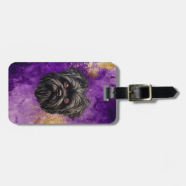 Affenpinscher Monkey Hund Affens Terrier Bagagebricka
