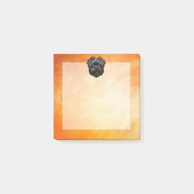 Affenpinscher Monkey Hund Affens Terrier Post-it Block (Framsida)