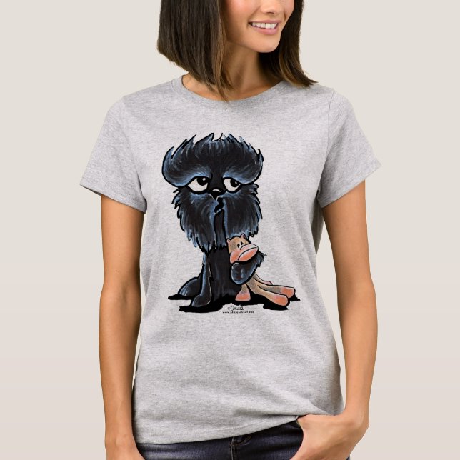 Affenpinscher Monkey Leksak T Shirt (Framsida)
