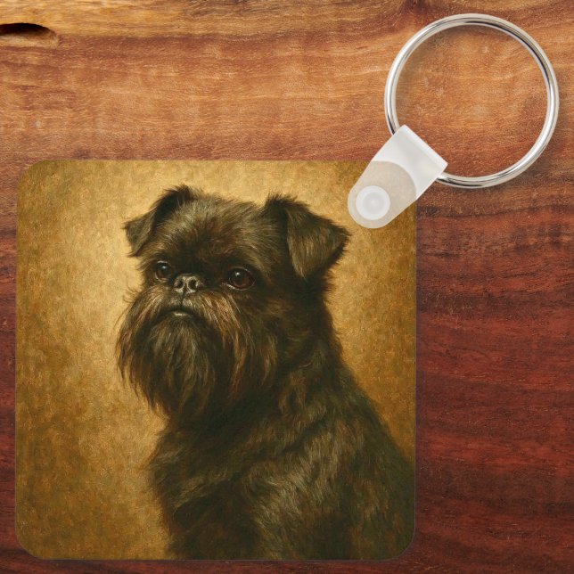 Affenpinscher Nyckelring (Baksida)