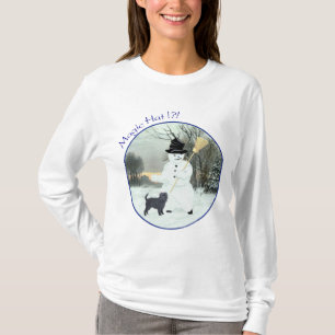 Affenpinscher och Snöman Tee