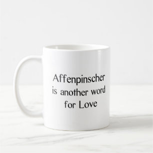 affenpinscher ord kaffe mugg