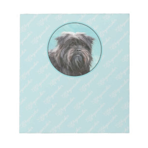 Affenpinscher Painting - Cute Original Hund Art Anteckningsblock