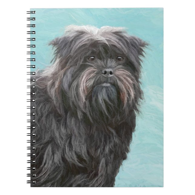 Affenpinscher Painting - Cute Original Hund Art Anteckningsbok (Framsidan)