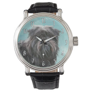 Affenpinscher Painting - Cute Original Hund Art Armbandsur