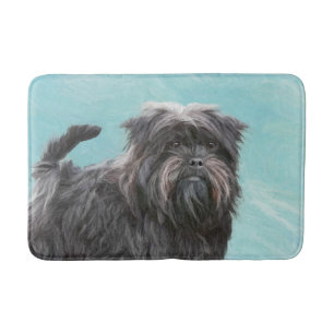 Affenpinscher Painting - Cute Original Hund Art Badrumsmatta