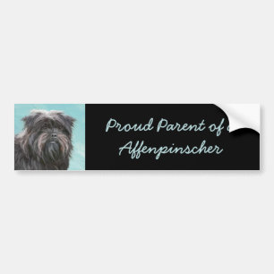 Affenpinscher Painting - Cute Original Hund Art Bildekal