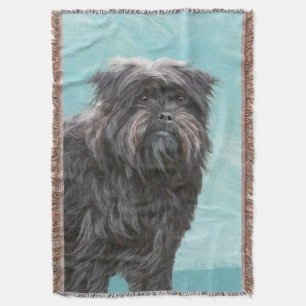 Affenpinscher Painting - Cute Original Hund Art Filt