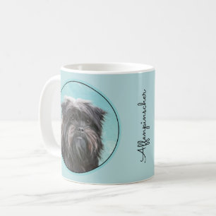 Affenpinscher Painting - Cute Original Hund Art Kaffemugg