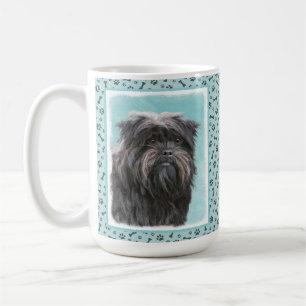 Affenpinscher Painting - Cute Original Hund Art Kaffemugg