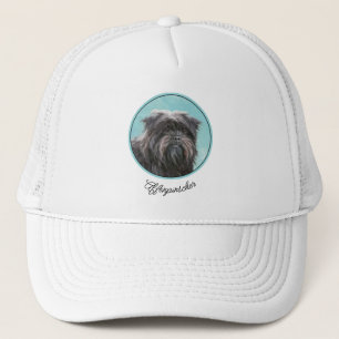 Affenpinscher Painting - Cute Original Hund Art Keps