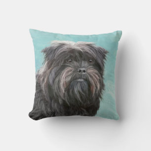 Affenpinscher Painting - Cute Original Hund Art Kudde