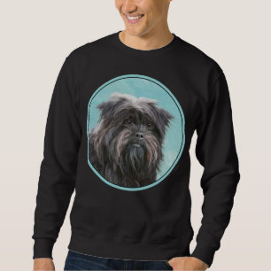 Affenpinscher Painting - Cute Original Hund Art Lång Ärmad Tröja
