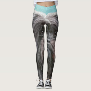 Affenpinscher Painting - Cute Original Hund Art Leggings