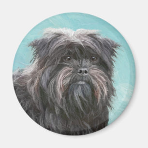 Affenpinscher Painting - Cute Original Hund Art Magnet