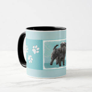 Affenpinscher Painting - Cute Original Hund Art Mugg