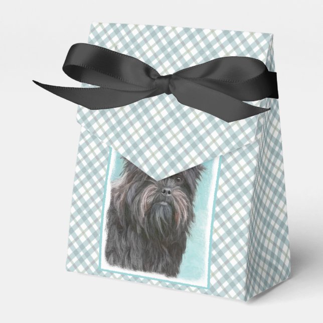Affenpinscher Painting - Cute Original Hund Art Presentaskar (Framsidan Sidan)