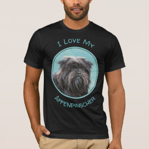 Affenpinscher Painting - Cute Original Hund Art T Shirt