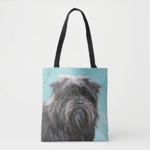 Affenpinscher Painting - Cute Original Hund Art Tygkasse