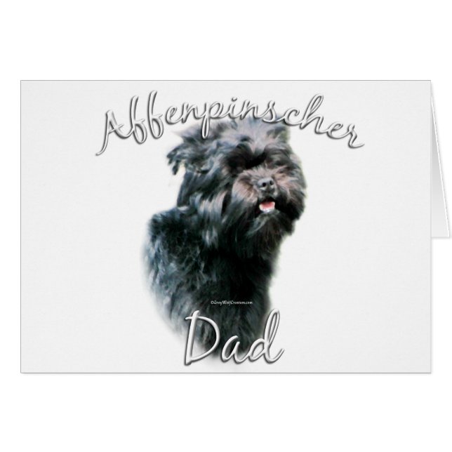 Affenpinscher Pappa 2 Hälsningskort (Framsidan Horizontal)