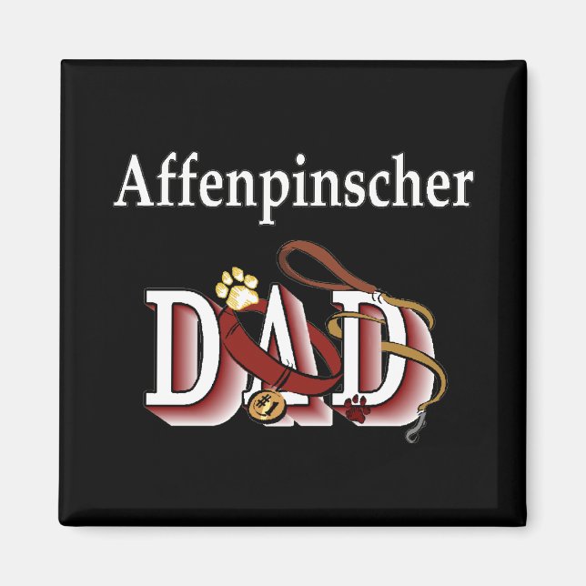 affenpinscher pappa Magnet (Framsidan)