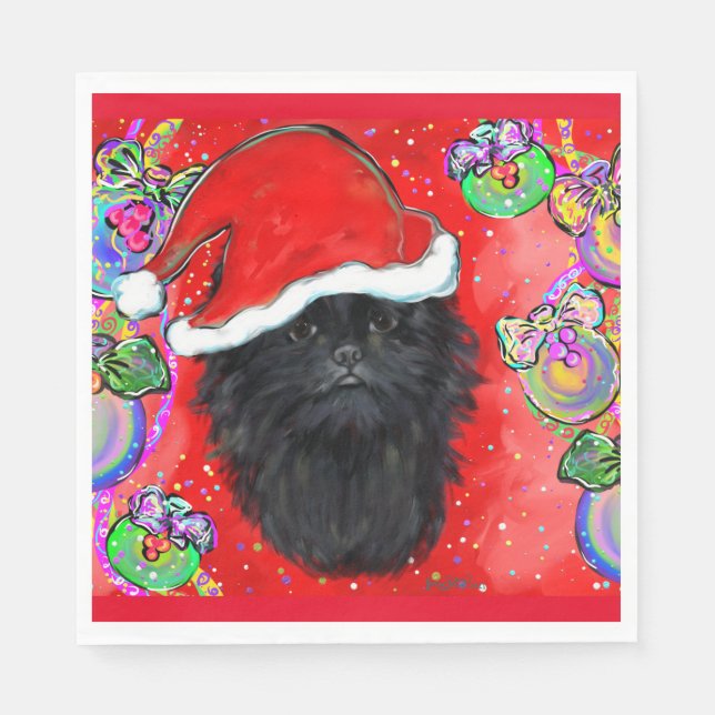Affenpinscher Pappersservett (Framsidan)