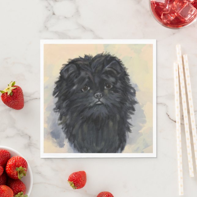 Affenpinscher Pappersservett (Insitu)