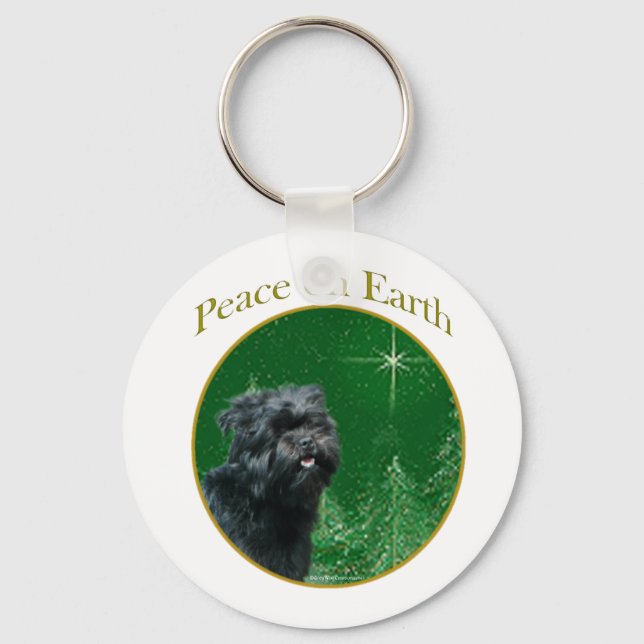 Affenpinscher Peace Nyckelring (Framsida)