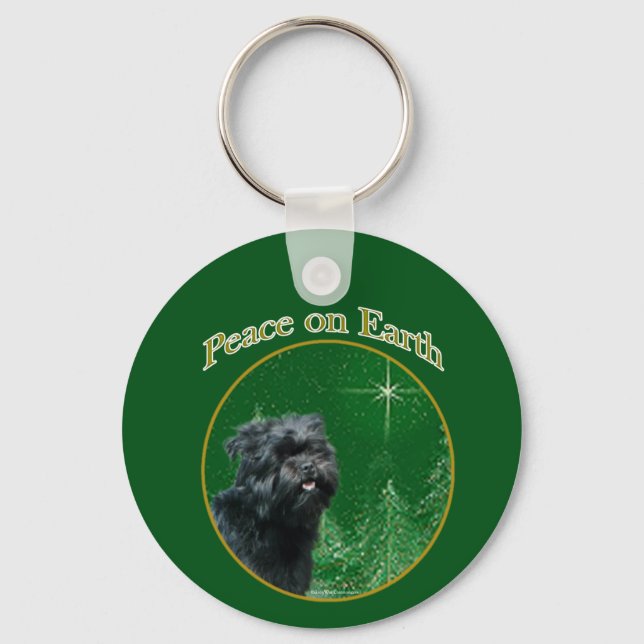Affenpinscher Peace Nyckelring (Framsida)