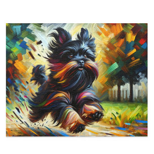 Affenpinscher Pussel: Belgisk Monkey Terrier Pusse Pussel